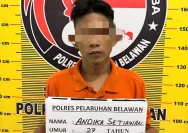 Polres Pelabuhan Belawan Ungkap Pengedar Sabu di Desa Manunggal, Deli Serdang