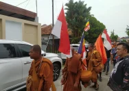 57 Bhikkhu Lintas Negara Tiba di Surabaya, Walk for Peace 2026 Serukan Perdamaian Dunia
