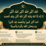 Lafaz Takbir Idul Adha 2026 lengkap tulisan Arab, latin, dan artinya. Cocok untuk takbiran malam Idul Adha dan Hari Raya Kurban.