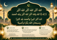 Lafaz Takbir Idul Adha 2026 lengkap tulisan Arab, latin, dan artinya. Cocok untuk takbiran malam Idul Adha dan Hari Raya Kurban.