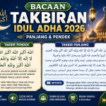 Bacaan Takbiran Idul Adha 2026