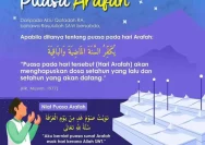 Amalan Sunnah Puasa Arafah 2026: Jadwal, Niat, dan Keutamaan