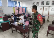 Babinsa Koramil 421-08 Palas Mendukung Program Makan Bergizi Gratis di Sekolah-Sekolah