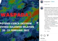 BMKG Makassar Minta Warga Sulawesi Selatan Waspadai Cuaca Ekstrem