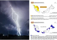 Cuaca Buruk: MetMalaysia Isi Peringatan Badai Petir di 9 Negeri
