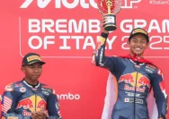 Hakim Danish Tewas Saingi Kecepatan Veda Ega Pratama di Lintasan Basah Moto3 Prancis