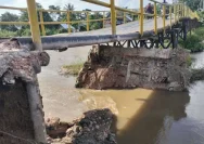 Jembatan Tamiai Nyaris Ambruk, Masyarakat Desa Terancam Kecelakaan