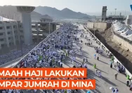 Jutaan Jemaah Haji Memadati Mina, Lempar Jumrah Simbol Perjuangan Melawan Hawa Nafsu