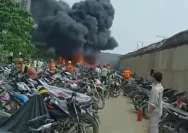 Kebakaran Parkiran Pabrik Ban PT Arami Jaya Purworejo, 150 Motor Hangus