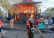 Kebakaran Rumah Panggung di Garut, Kerugian Mencapai Rp50 Juta