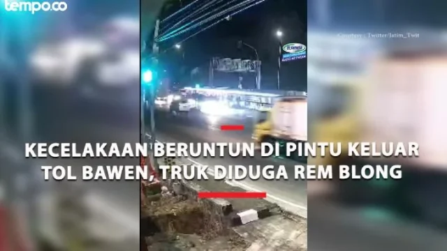 Kecelakaan di Turunan Bawen, Truk Tangki Minyak Goreng Diduga Rem Blong
