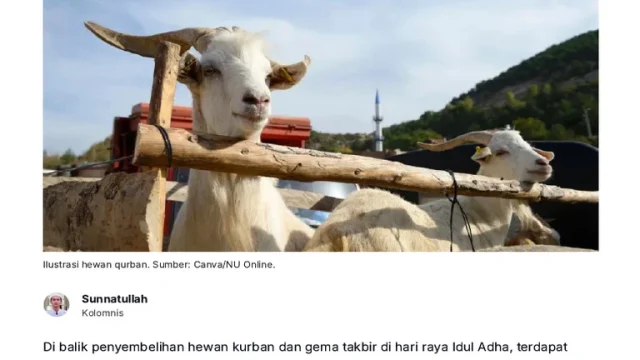 Kolonel Ginanjar: Keikhlasan Hati Menjadi Esensi dalam Kurban di Idul Adha