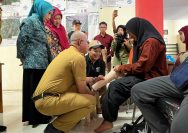Kudus Membangun Kepedulian Sosial: Enam Warga Terima Kaki Palsu Gratis