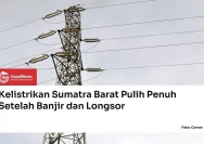 Pemerintah Pastikan Sistem Listrik Sumatra Pulih Total Setelah Gangguan