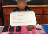 Polisi Tangkap Pengedar Sabu Online di Koto Aro Siulak, Dua Paket Sabu Disita
