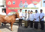 Polresta Sidoarjo Tingkatkan Solidaritas Lewat Penyaluran 100 Hewan Kurban