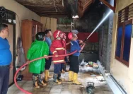 Polsek Ampel Cepat Tangani Kebakaran Dapur Warung di Boyolali, Diduga Kebocoran Gas