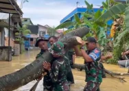 Polsek Tikung Edukasi Warga Mengenai Ancaman Banjir dan Pohon Tumbang
