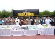Ribuannya Mengikuti Upacara Khidmat, Masyarakat Sumut Jauhi Bahaya Narkoba