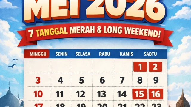 Sisa Tanggal Merah Bulan Mei 2026, Siapkan Long Weekend Anda!