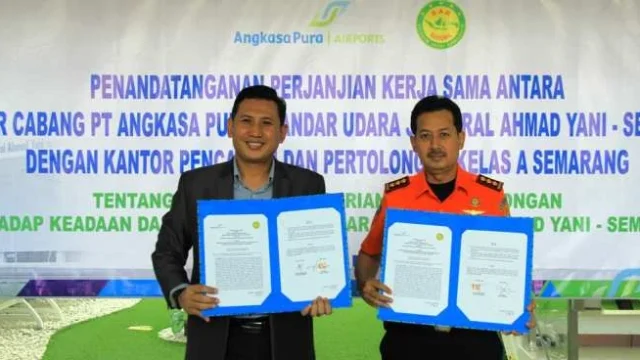Bandara Jenderal Ahmad Yani dan Basarnas Semarang Kokohkan Kerja Sama Darurat