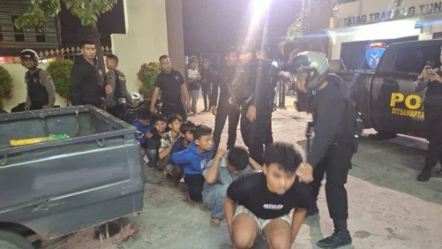 Brimob Polda Sumut Gagalkan Aksi Tawuran di Medan Tembung