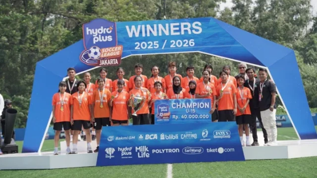 Cipta Cendikia Football Academy U-15 dan Putri JP Jakarta U-18 Juara HYDROPLUS Soccer League Jakarta 2025/2026
