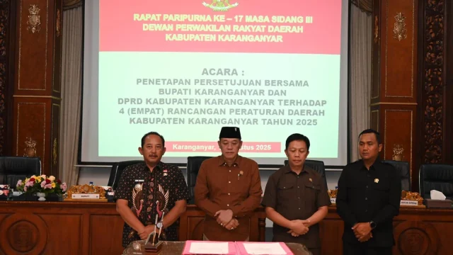 DPRD dan Pemkab Karanganyar Bahas Enam Raperda untuk Kemajuan Masyarakat