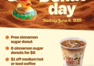 Dunkin' Rayakan National Donut Day dengan Donat Gratis dan Kolaborasi Menarik