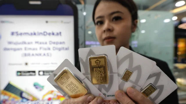 Harga Emas Hari Ini Naik, Dibanderol Rp2.583.000 per Gram