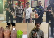 Patroli Dini Hari Polsek Manggala Amankan 13 Remaja Konsumsi Miras