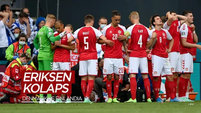 Pemain Denmark Kolaps Tiba-Tiba Saat Laga Persahabatan