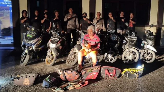 Polisi Gerebek Dugaan Sabung Ayam di Bae Kudus, 10 Ekor Ayam dan 14 Unit Sepeda Motor Diamankan