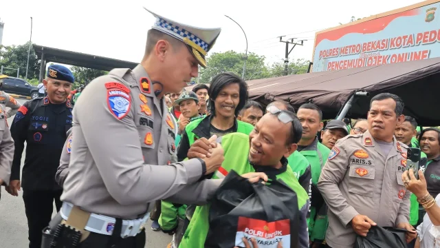 Polres Bekasi Kota Gelar Silaturahmi dengan Ojol dan Ormas