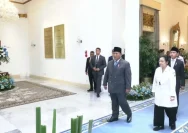 Prabowo dan Mega Perlihatkan Keakraban pada Upacara Hari Lahir Pancasila