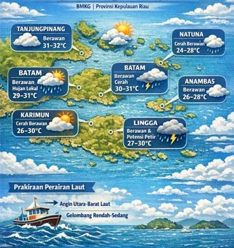 Prakiraan Cuaca Kudus 10 Juni 2026: Suhu yang Menyenangkan dengan Potensi Hujan Ringan